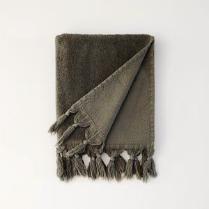 Turkish Stonewashed Terry-Cotton Hand Towel